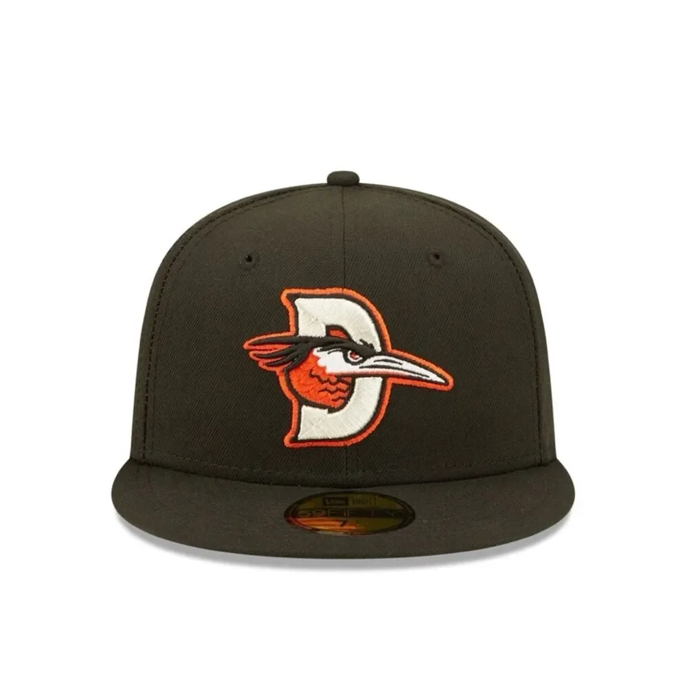 NWT New Era 59Fifty Delmarva Shorebirds On-Field Fitted Road Cap 7 1/8 MILB